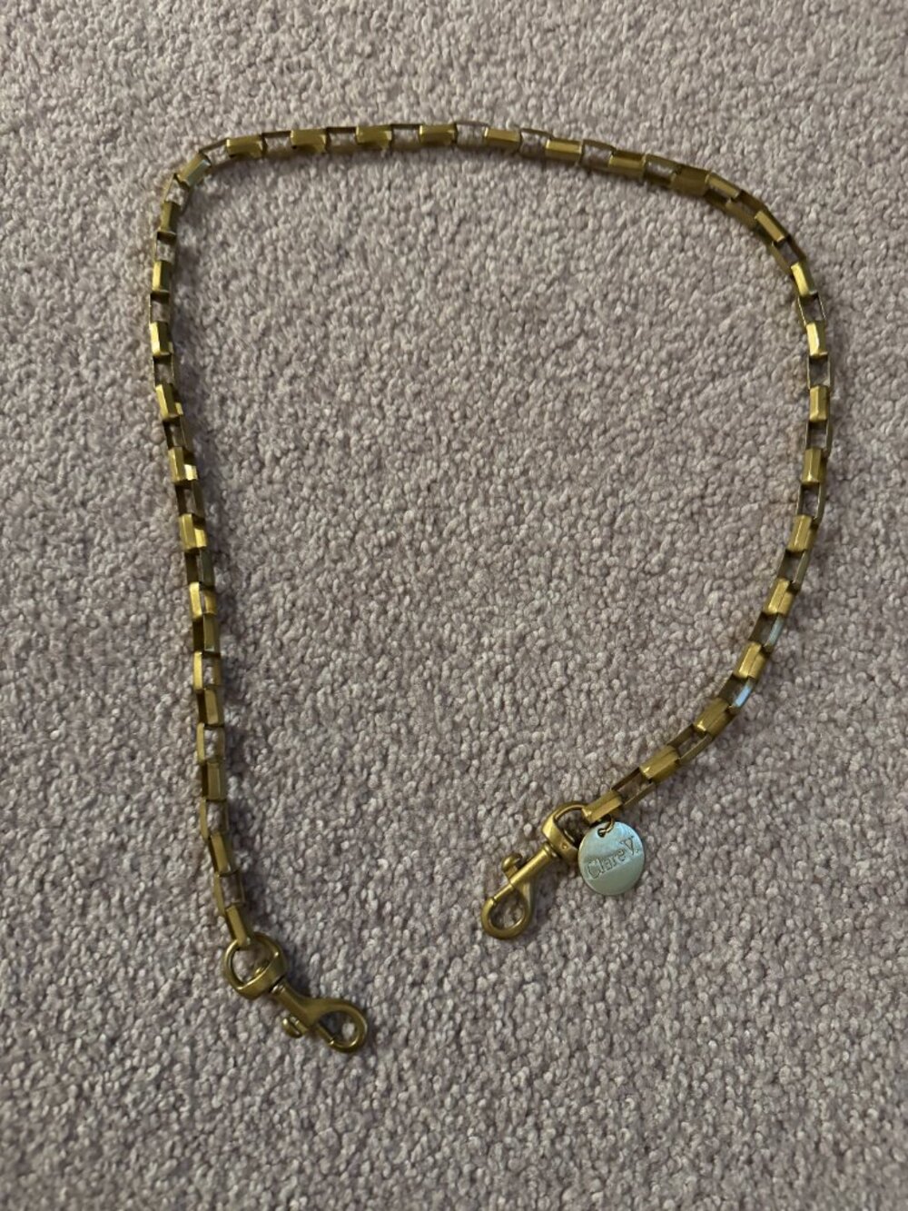 Clare V Gold Chain Crossbody Strap